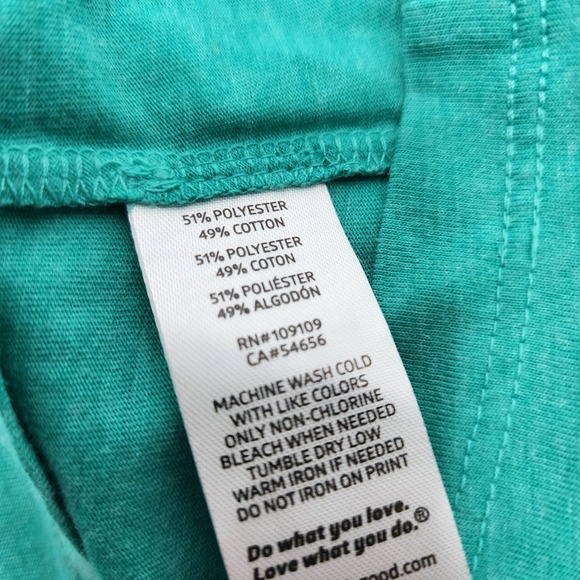 Life is Good Shirt Women's Medium Classic Fit Short Sleeve Vitamin Sea NWT Green - Picture 6 of 6
